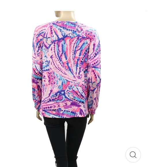 Lilly Pulitzer Meg Blouse Top - Picture 3 of 9